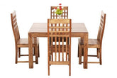 ONIJA Solid Sheesham Wood 4 Seater Dining Set Dining Table Set with Chairs for Dining Room | Living Room | Home & Office